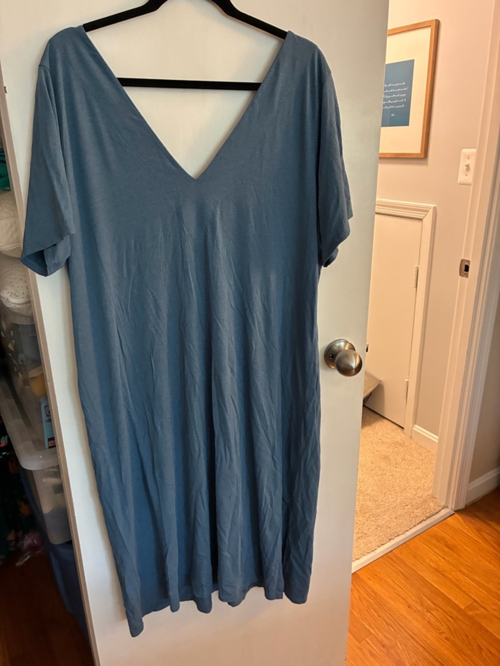 Universal Standard Blue Shirt Dress